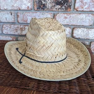 ☀️ Straw Sun Hat Natural Fiber Beach Festival 70s Style